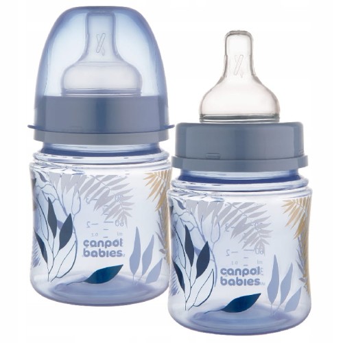 CANPOL BABIES STICLA ANTI-COLIC LARGĂ FĂRĂ BPA 120ml EASY START +0m