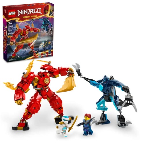 LEGO Ninjago Mech Elementului Focului lui Kai Set de Piese 71808 322 Buc. 7+