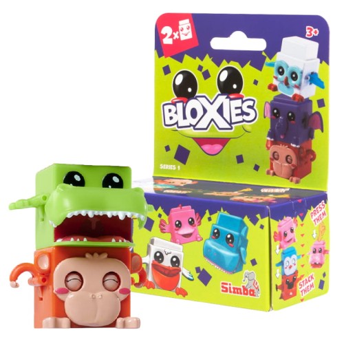 Figurine de colecție Bloxies Cuburi de animale 2-bucăți