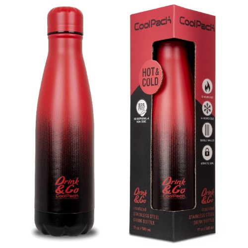 CoolPack Termos Drink&Go Bidon Metalic Gradient Cranberry 500 ml