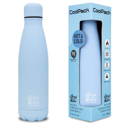 CoolPack Termos Drink&Go Bidon Metalic Pastel Albastru 500 ml