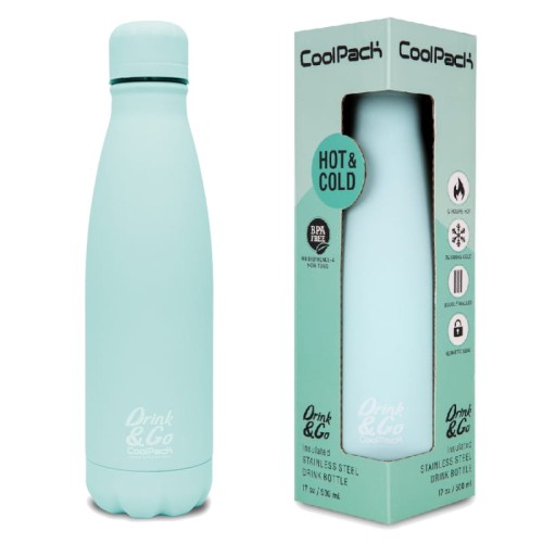 CoolPack Termos Drink&Go Sticlă Metalică Pastel Mint Pulbere 500 ml
