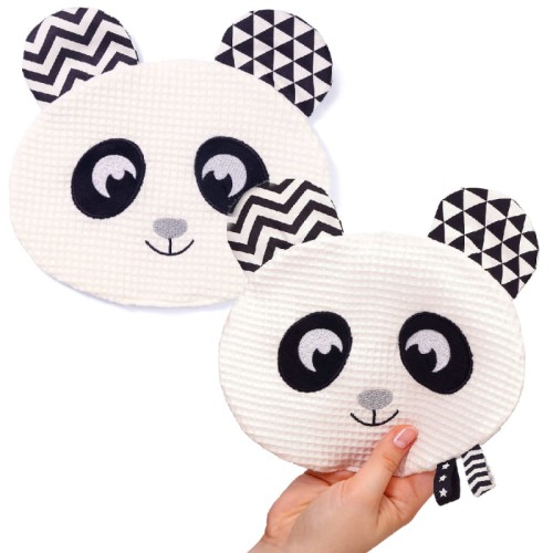 Babyono Jucăria Senzorială Zornăitoare Panda Fericit Blink & Smile 0m+