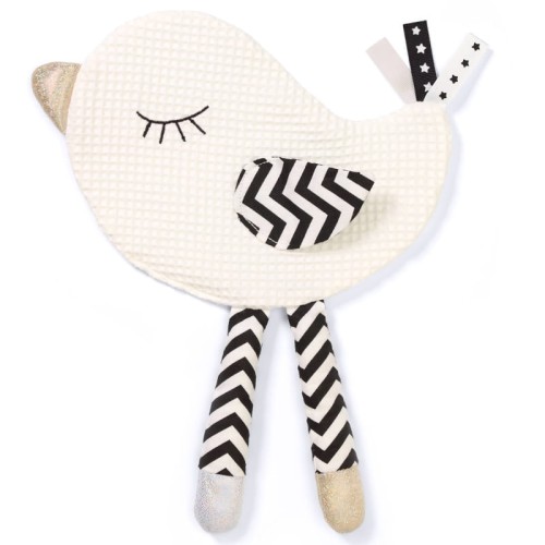 Babyono Szeleścik Sensoryczny Przytulanka Little Birdie Blink & Smile Ptaszek 0m+