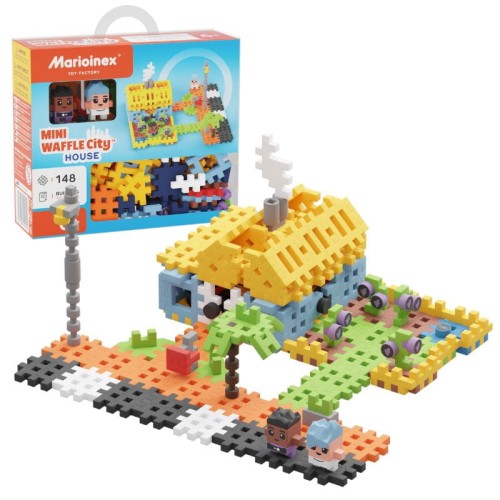 Marioinex Mini Waffle City Set de acasă 148 Elemente