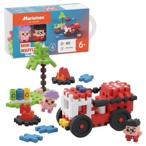 Marioinex Mini Waffle City Mașina de Pompieri