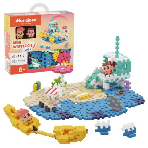 Marioinex Mini Waffle City Plajă 148 Elemente