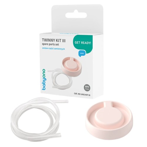Babyono Twinny Kit III Set de Piese de Schimb pentru Pompă de Sân Twinny 2 El. Dren și Capac pentru Cochilie