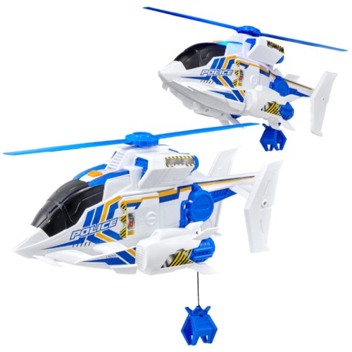 Dumel Flota Urbană Helicopter Patrulare de Noapte Vehicul Poliție Lumină și Sunet