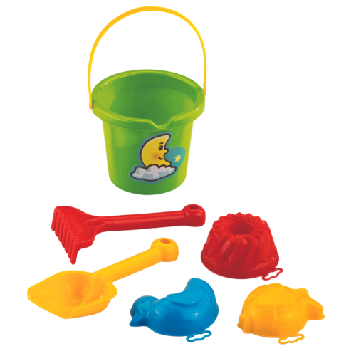 Marioinex Jucării pentru Nisip Set Mic Complet 6 El. Galeată + Accesorii