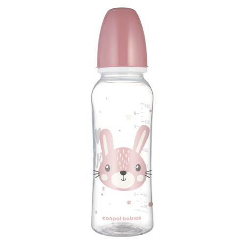 Canpol Babies Sticla Subțire 250ml Animale Drăguțe 12m+ Iepuraș