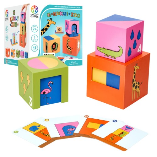 Smart Game A Kuku! Zoo (PL) Iuvi Games Joc Logic pentru Cei Mici Blocuri