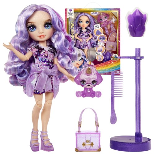 Rainbow High Classic Păpușa Violet Willow Violet Set Cu Accesorii Slime + Animal de Companie