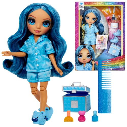 Rainbow High Junior Pijamale Party Skyler Bradshaw Papusa + Accesorii