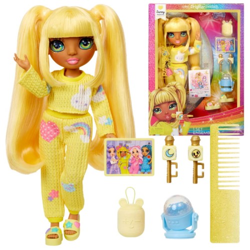 Rainbow High Junior Petrecerea Pijamalei Sunny Madison Păpușa + Accesorii