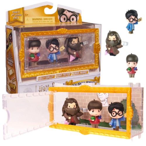 Lumea Vrăjitorilor Figurine Mini Harry Potter Harry Dudley și Hagrid Set
