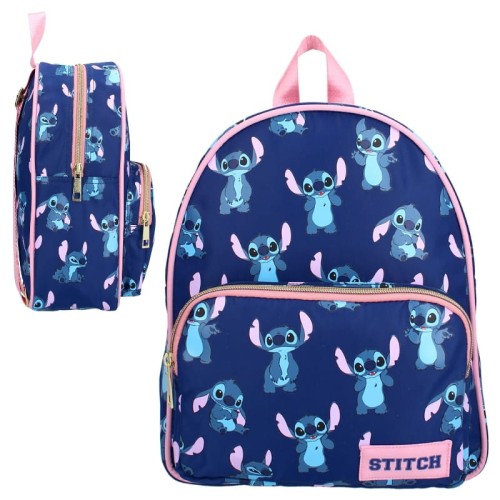 Rucsac mic pentru grădiniță pentru copii Vadobag cu buzunar Disney Stitch Independent