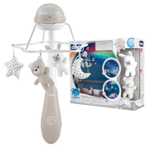 Chicco First Dreams Carusel 3 în 1 Rainbow Neutru Bej
