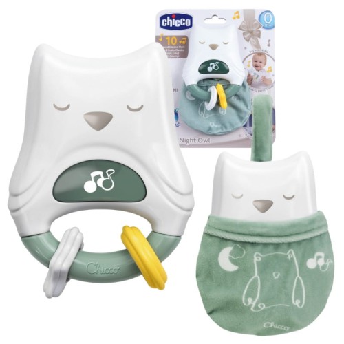 Chicco Râset electronic strălucitor 2în1 Bufniță