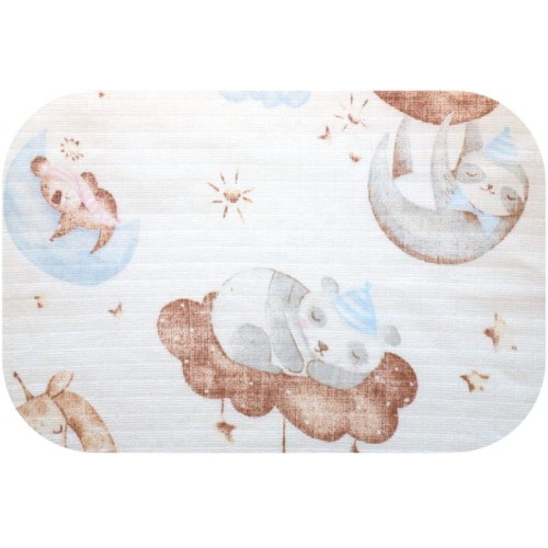 Ega Kids Pânză de Pânză Cu Model 1 buc. 70x80 cm Animale Care Dorm