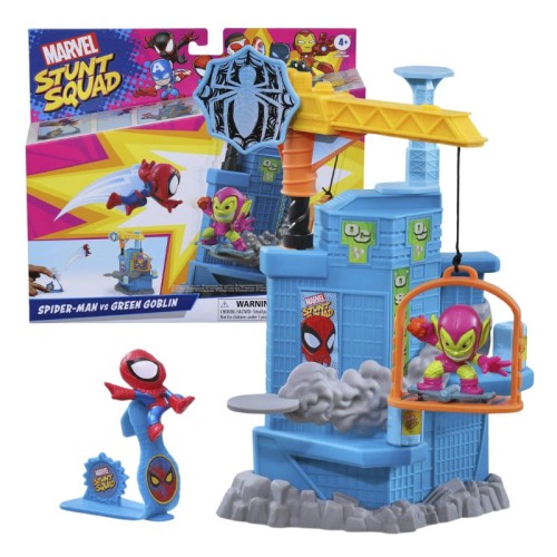 Marvel Stunt Squad Spider-Man vs Goblinul Verde Set