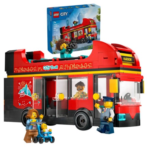 Lego City Set 60407 Autobuz de Excursie Roșu 384 El. 7+