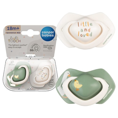 Canpol Babies Alteță de silicon simetric Light Touch Goose 18m+