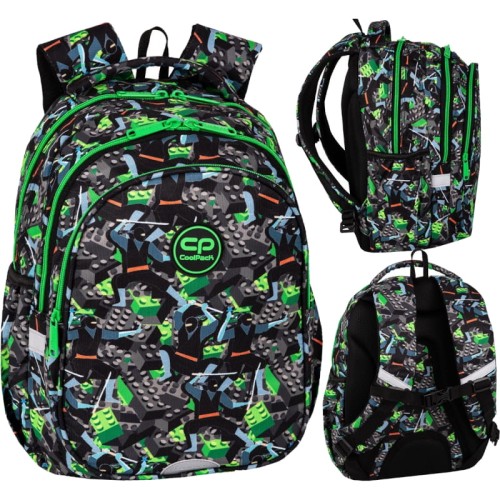 Coolpack Jerry Rucsac Școlar Tineret Kids From The Block cu 3 Compartimente