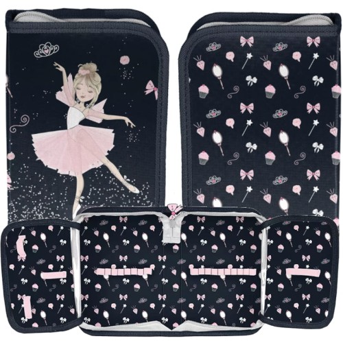 Pencil case jednokomor cu clapete Baletnica fără echipament