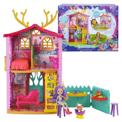 Enchantimals Casa Mică a Cerbilor Set + Papusa