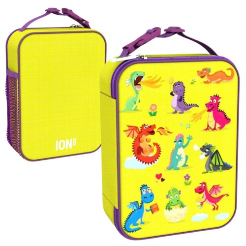 Ion8 Geantă de Prânz pentru Pachet de Prânz și Sticlă Izolată Dragons