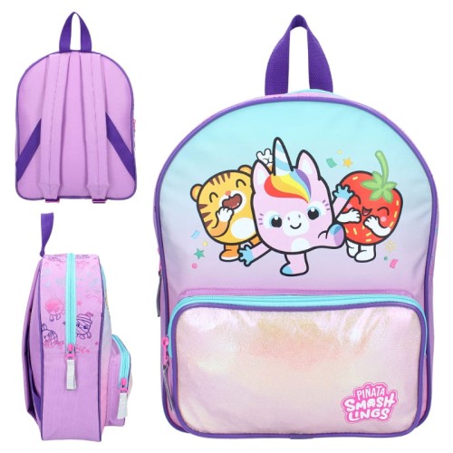 Vadobag Rucsac Mic pentru Grădiniță cu Buzunar Pinata Smashlings Party Vibes Violet