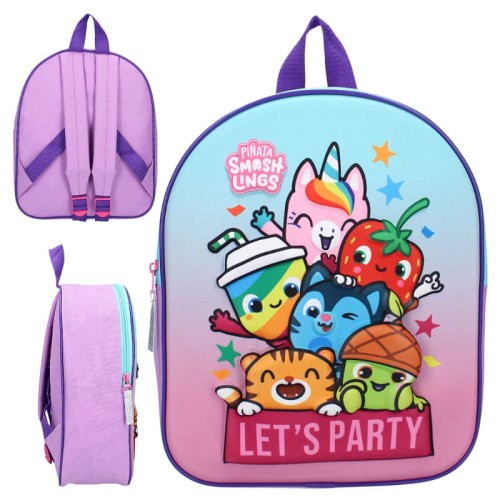 Rucsac mic pentru grădiniță Vadobag copii Pinata Smashlings Let's Party imprimare 3D