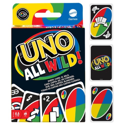 Mattel Games Joc de Cărți Uno All Wild! Cărți