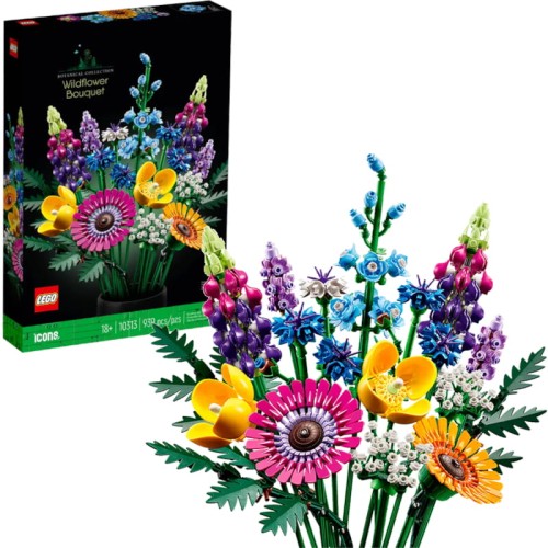 Lego Icons Colecția Botanică Buchet de Flori de Câmp Set 10313 939 El.
