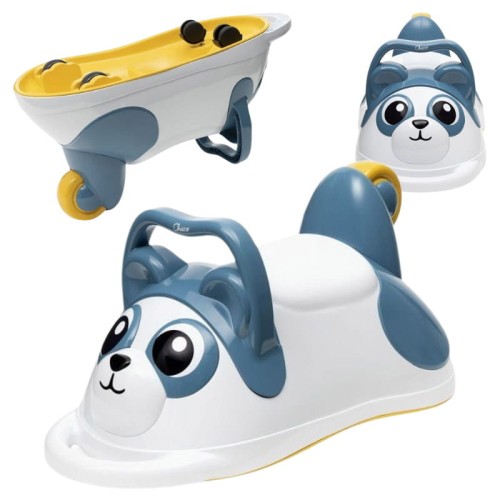Chicco Panda 3în1 Minge de călărie Trotineta Roabă Tava Educațională 12m+