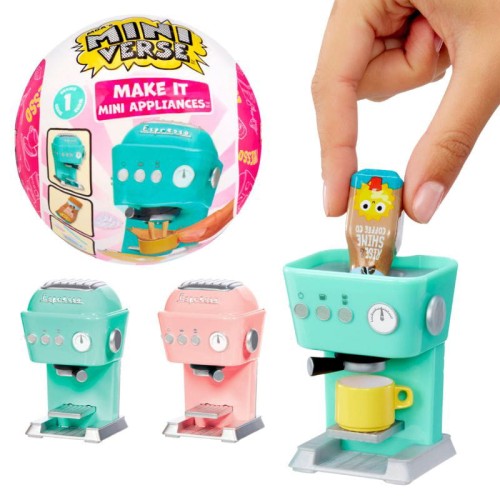 Mga's Miniverse Make It Mini Appliances Miniaturowe Urządzenie AGD Ekspres Do Kawy 