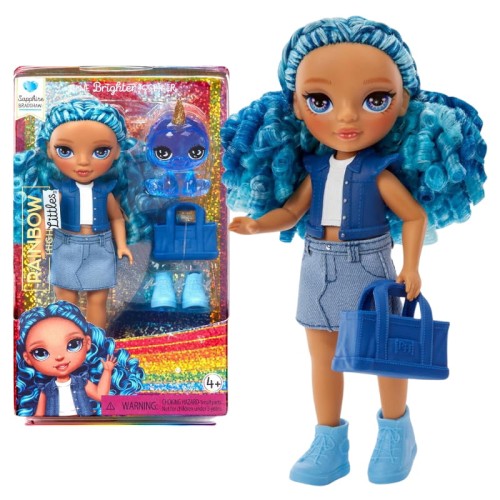 Rainbow High Littles Mini Păpușa Sapphire Bradshaw Surorile Mici