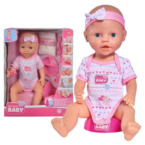 Păpușă Interactivă Multifuncțională pentru Bebeluși + Accesorii 43 Cm