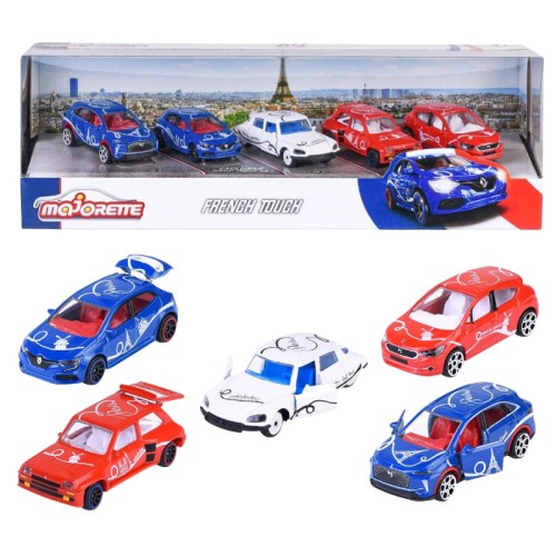 Majorette Set French Touch 5-Pachete Vehicule Mașini de Jucărie