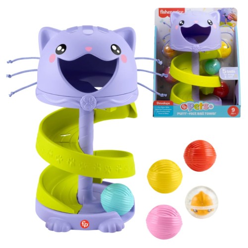 Fisher Price FP Pets Centru de Distracție Turnul Pisicii cu Bile