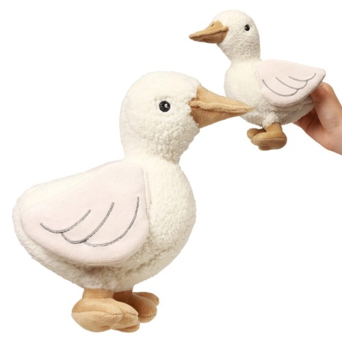 Babyono Zgălțâitor Sensory Plush Toy Goose Zoe 0+