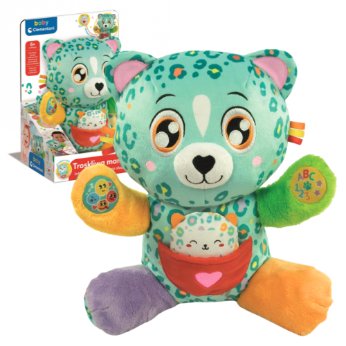 Clementoni Baby Leopard Mama grijulieță Cita Set 2 Mascote Jucării Interactive 3+