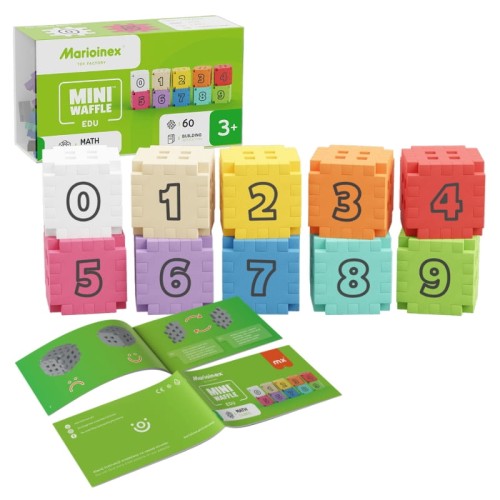 Marioinex Cărămizi Mini Waffle Edu Cuburi Matematice 60 El.