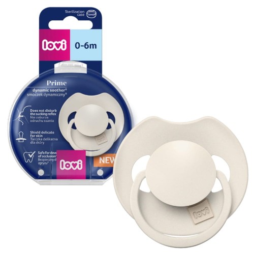 LOVI Prime Suzetă Din Silicon Dynamică Coconut 0-6m