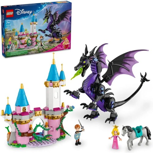 LEGO Disney Prințesa Somnoroasă Diabolina Ca Dragon Set de Piese 43240 583 Dela. 7+