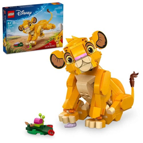 LEGO Disney Regele Leu Simba Cățeluș Set de Cuburi 43243 222 piese 6+