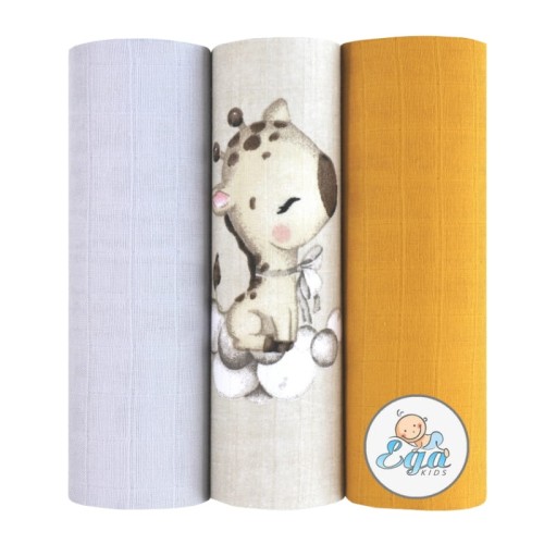 Ega Kids Pălării Muselină 3 buc. Set 60 x 80 cm