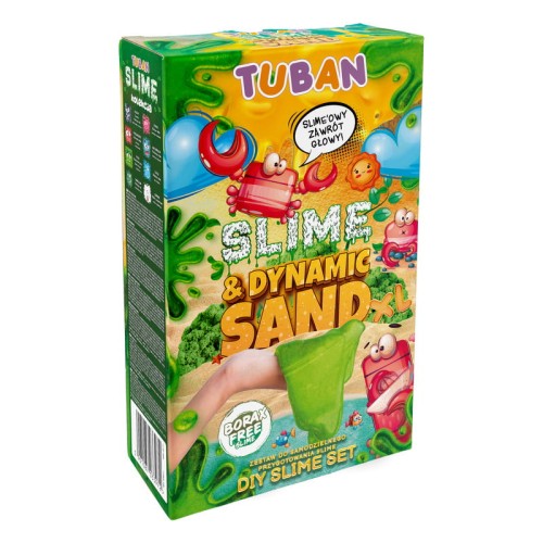 Tuban Slime & Dynamic Sand XL Set DIY pentru Prepararea Slime-ului cu Nisip Dinamic