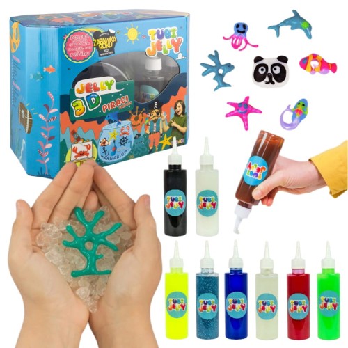 Tuban Tubi Jelly 8 Culori + Acvariu Set Pirați 3D